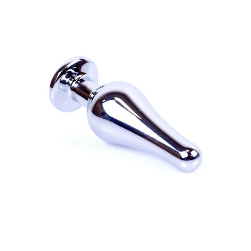 Анальная пробка B - Series HeavyFun Long Jewellery Silver Plug, диаметр 3 см, длина 9,5 см, Clear