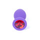 Анальна пробка B - Series HeavyFun Classic Jewellery Silicone Purple Plug , діаметр 3,5 см, довжина 8 см, Red