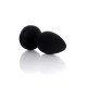 Анальная вибропробка B - Series HeavyFun Silicone Black Plug Disco Flashlight