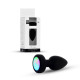Анальная вибропробка B - Series HeavyFun Silicone Black Plug Disco Flashlight