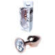 Анальная пробка B – Series HeavyFun Classic Jewellery Red Gold Plug, диаметр 2,7 см, длина 7 см, Clear