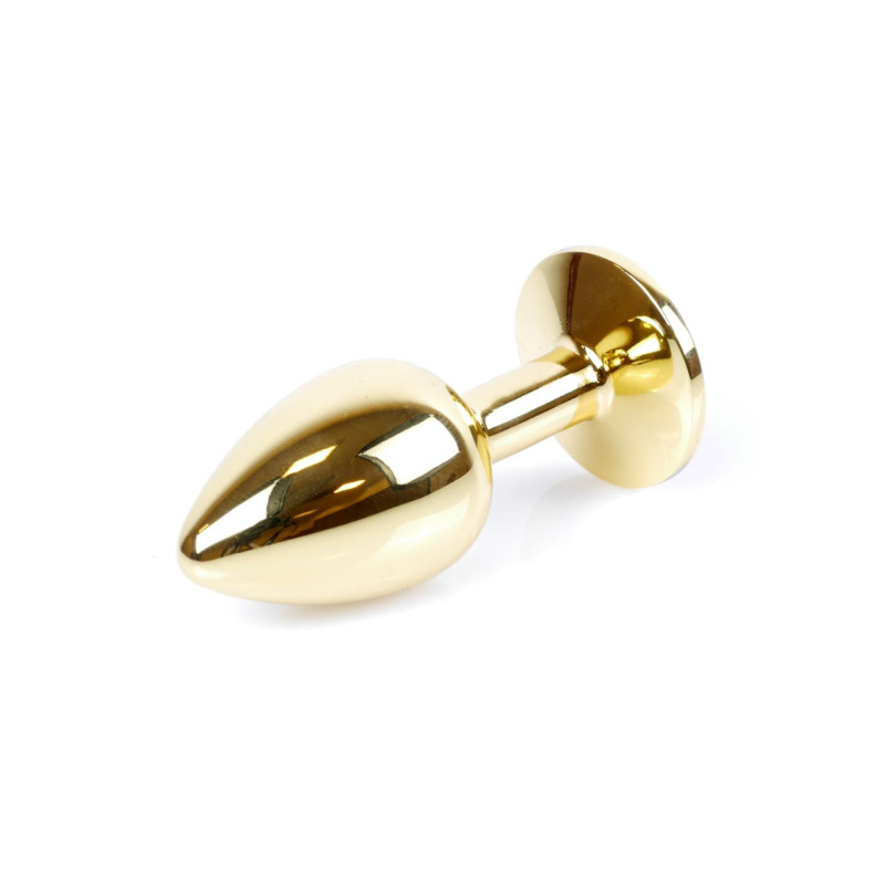 Анальна пробка B - Series HeavyFun Classic Jewellery Gold Plug, діаметр 2,7 см, довжина 7 см, Black