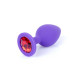 Анальна пробка B - Series HeavyFun Classic Jewellery Silicone Purple Plug , діаметр 3,5 см, довжина 8 см, Red
