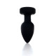 Анальная вибропробка B - Series HeavyFun Silicone Black Plug Disco Flashlight
