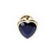 Анальна пробка B - Series HeavyFun Heart Jewellery Gold Plug, діаметр 2,7 см, довжина 7 см, Black
