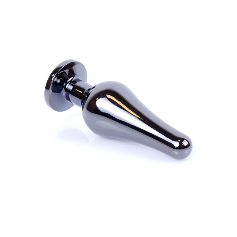 Анальна пробка B - Series HeavyFun Long Jewellery Dark Silver Plug, діаметр 3 см, довжина 9,5 см, Pink