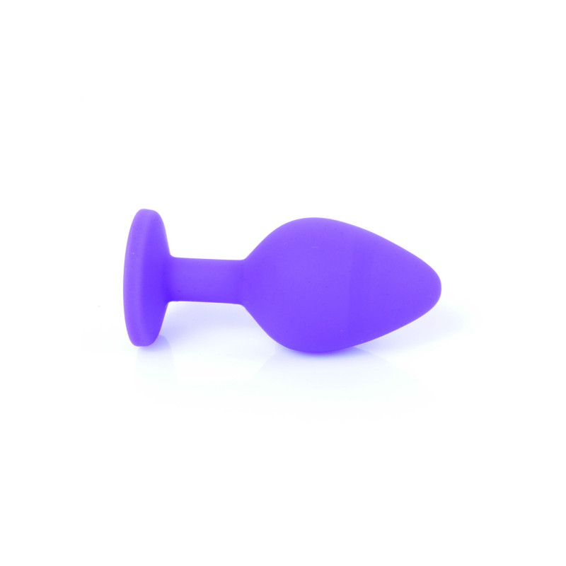 Анальна пробка B - Series HeavyFun Classic Jewellery Silicone Purple Plug , діаметр 3,5 см, довжина 8 см, Red