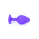 Анальна пробка B - Series HeavyFun Classic Jewellery Silicone Purple Plug , діаметр 3,5 см, довжина 8 см, Red