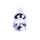 Анальная пробка B - Series HeavyFun Long Jewellery Silver Plug, диаметр 3 см, длина 9,5 см, Clear