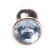 Анальная пробка B – Series HeavyFun Classic Jewellery Red Gold Plug, диаметр 2,7 см, длина 7 см, Clear