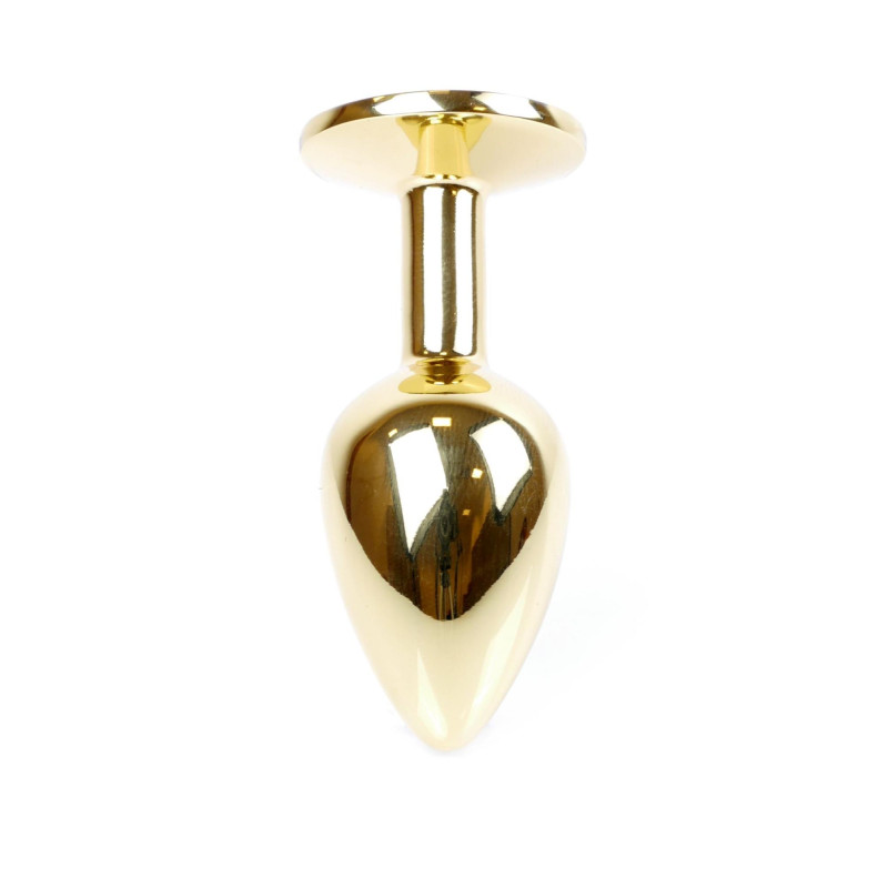 Анальна пробка B - Series HeavyFun Classic Jewellery Gold Plug, діаметр 2,7 см, довжина 7 см, Blue