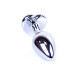 Анальная пробка B - Series HeavyFun Heart Jewellery Silver Plug, диаметр 2,7 см, длина 7 см, Pink