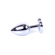 Анальная пробка B - Series HeavyFun Heart Jewellery Silver Plug, диаметр 2,7 см, длина 7 см, Pink