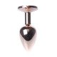 Анальна пробка B - Series HeavyFun Classic Jewellery Red Gold Plug, діаметр 2,7 см, довжина 7 см, Dark Blue