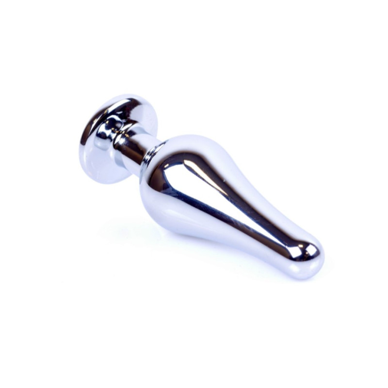 Анальна пробка B - Series HeavyFun Long Jewellery Silver Plug, діаметр 3 см, довжина 9,5 см, Dark Blue