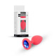 Анальная пробка B - Series HeavyFun Classic Jewellery Silicone Red Plug, диаметр 2,7 см, длина 7 см, Dark Blue