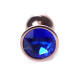 Анальна пробка B - Series HeavyFun Classic Jewellery Red Gold Plug, діаметр 2,7 см, довжина 7 см, Dark Blue