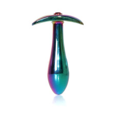 Анальна пробка B - Series HeavyFun Bullet Jewellery Multicolour Plug, діаметр 2 см, довжина 7,7 см, Red
