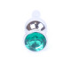 Анальна пробка B - Series HeavyFun Long Jewellery Silver Plug, діаметр 3 см, довжина 9,5 см, Green