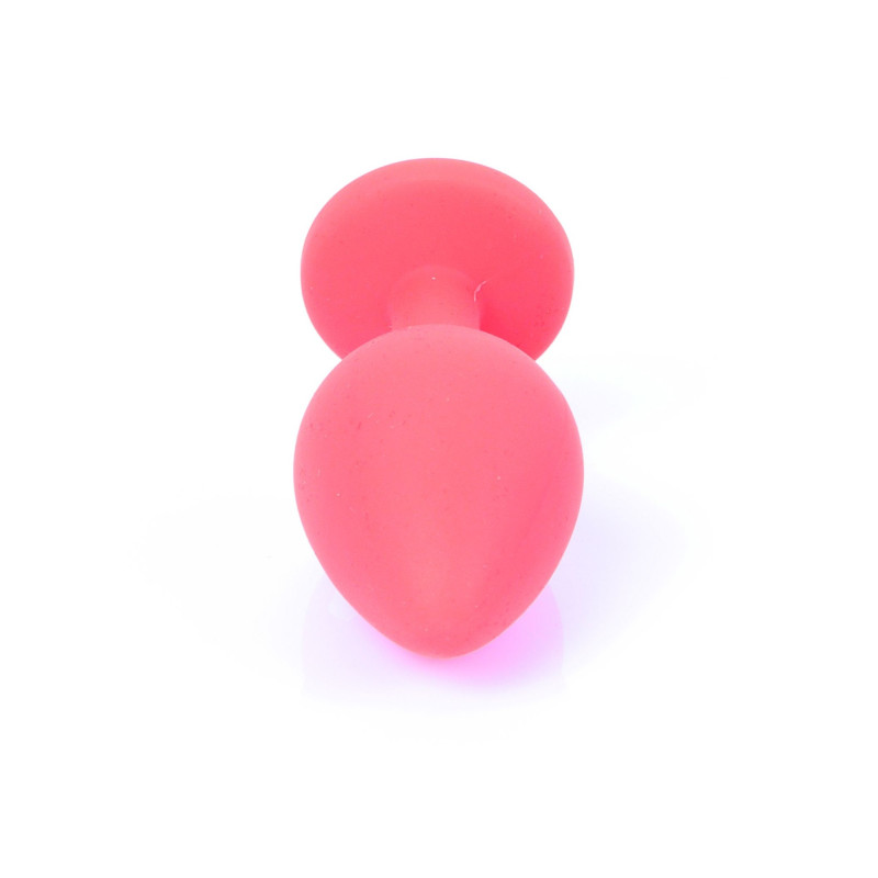 Анальная пробка B - Series HeavyFun Classic Jewellery Silicone Red Plug, диаметр 3,5 см, длина 8 см, Dark Blue