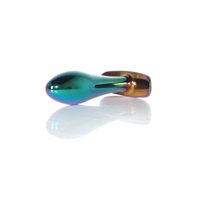 Анальна пробка B - Series HeavyFun Bullet Jewellery Multicolour Plug, діаметр 2 см, довжина 7,7 см, Red