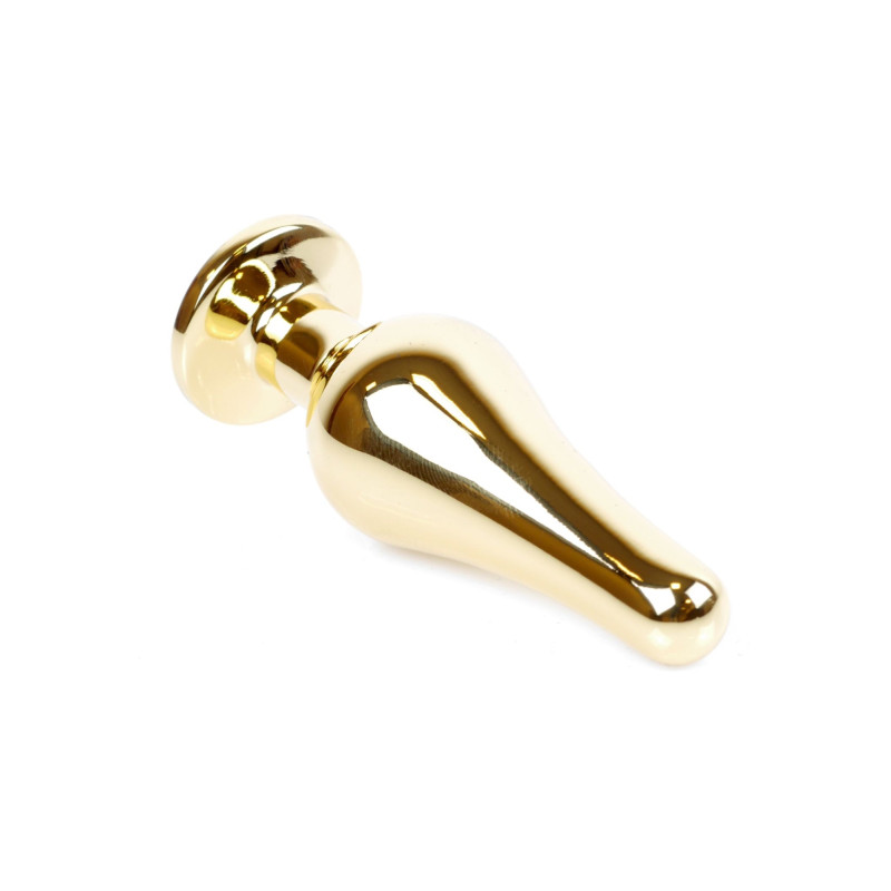 Анальная пробка B – Series HeavyFun Long Jewellery Gold Plug, диаметр 3 см, длина 9,5 см, Blue