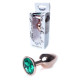 Анальна пробка B - Series HeavyFun Classic Jewellery Red Gold Plug, діаметр 2,7 см, довжина 7 см, Green