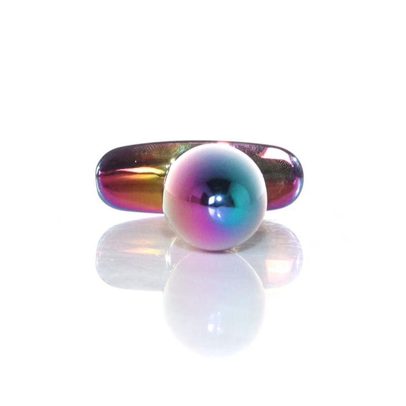 Анальна пробка B - Series HeavyFun Bullet Jewellery Multicolour Plug, діаметр 2 см, довжина 7,7 см, Red