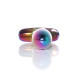 Анальна пробка B - Series HeavyFun Bullet Jewellery Multicolour Plug, діаметр 2 см, довжина 7,7 см, Red