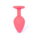 Анальная пробка B - Series HeavyFun Classic Jewellery Silicone Red Plug, диаметр 3,5 см, длина 8 см, Dark Blue