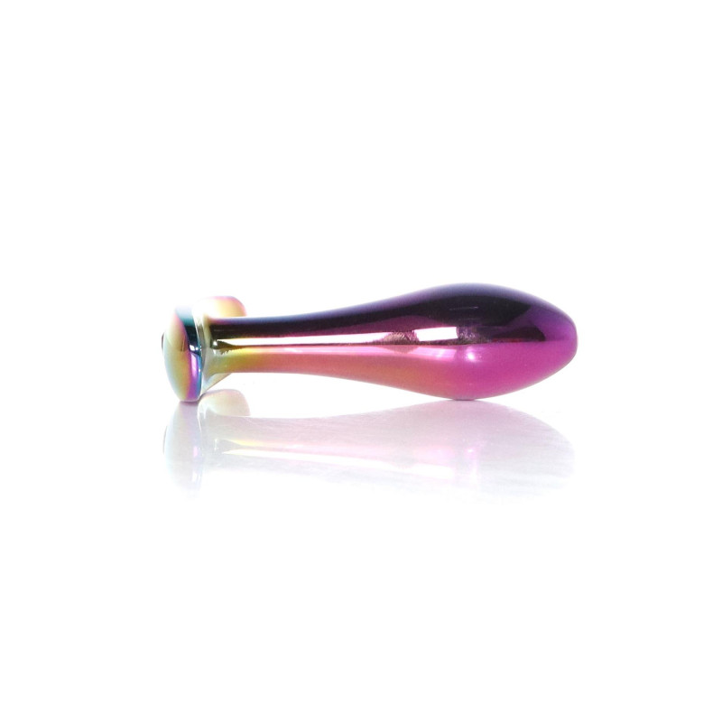 Анальна пробка B - Series HeavyFun Bullet Jewellery Multicolour Plug, діаметр 2 см, довжина 7,7 см, Red