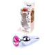 Анальна пробка B - Series HeavyFun Long Jewellery Silver Plug, діаметр 3 см, довжина 9,5 см, Pink