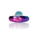 Анальна пробка B - Series HeavyFun Bullet Jewellery Multicolour Plug, діаметр 2,8 см, довжина 9,2 см, Pink