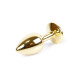 Анальна пробка B - Series HeavyFun Classic Jewellery Gold Plug, діаметр 2,7 см, довжина 7 см, Dark Blue