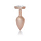 Анальная пробка B - Series HeavyFun Pearl Heart Jewellery Gold Plug Clear S