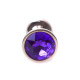 Анальна пробка B - Series HeavyFun Classic Jewellery Red Gold Plug, діаметр 2,7 см, довжина 7 см, Purple