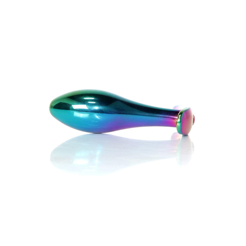 Анальна пробка B - Series HeavyFun Bullet Jewellery Multicolour Plug, діаметр 2,8 см, довжина 9,2 см, Pink