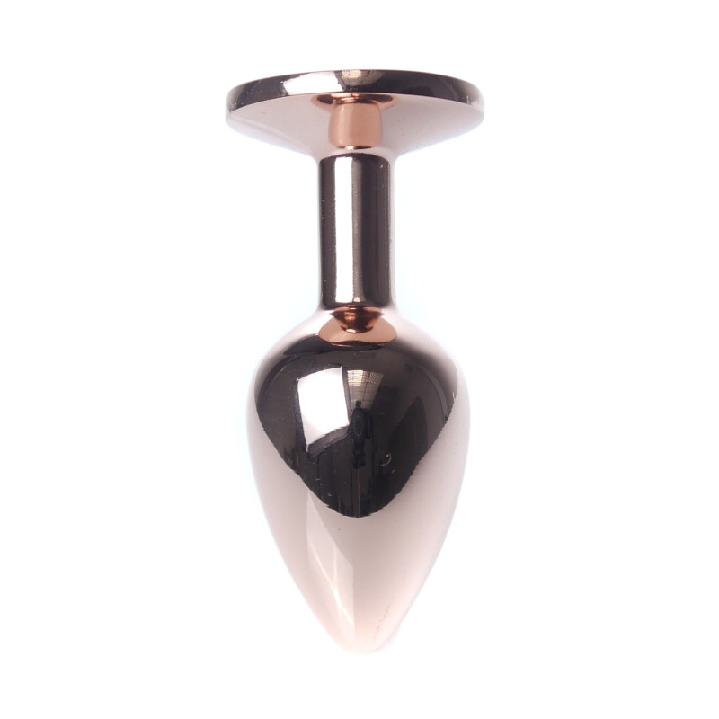 Анальна пробка B - Series HeavyFun Classic Jewellery Red Gold Plug, діаметр 2,7 см, довжина 7 см, Purple