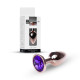 Анальна пробка B - Series HeavyFun Classic Jewellery Red Gold Plug, діаметр 2,7 см, довжина 7 см, Purple