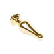 Анальная пробка B - Series HeavyFun Long Jewellery Gold Plug, диаметр 3 см, длина 9,5 см, Clear