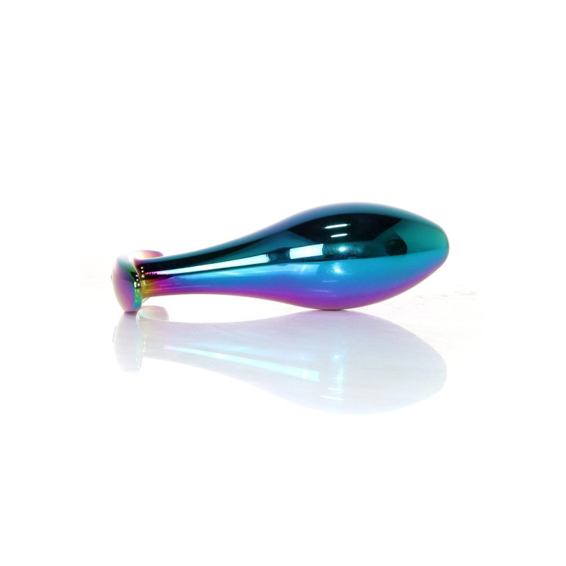 Анальна пробка B - Series HeavyFun Bullet Jewellery Multicolour Plug, діаметр 3,2 см, довжина 10,5 см, Clear