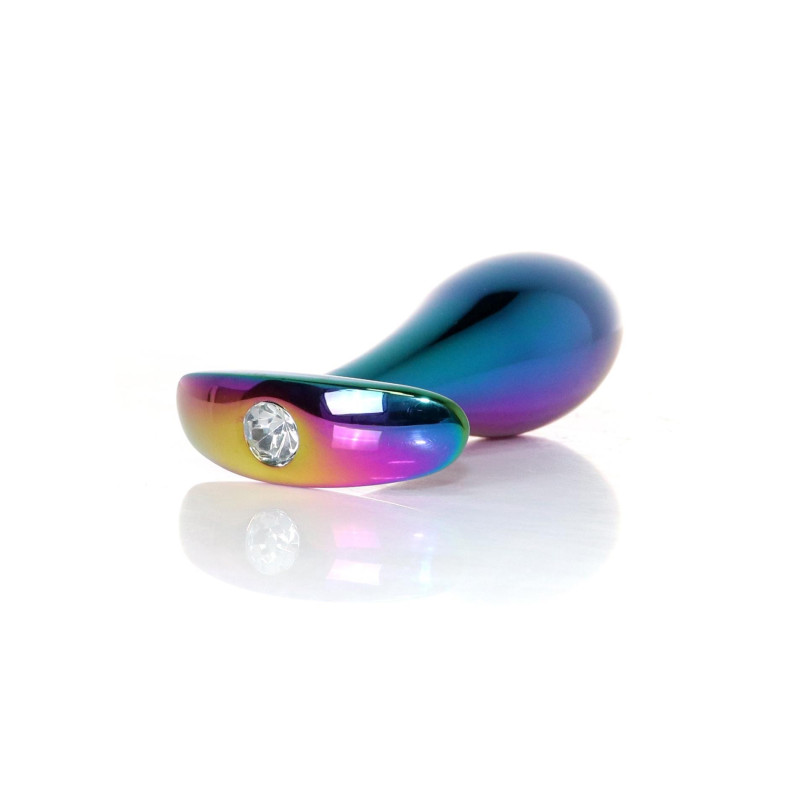 Анальна пробка B - Series HeavyFun Bullet Jewellery Multicolour Plug, діаметр 3,2 см, довжина 10,5 см, Clear