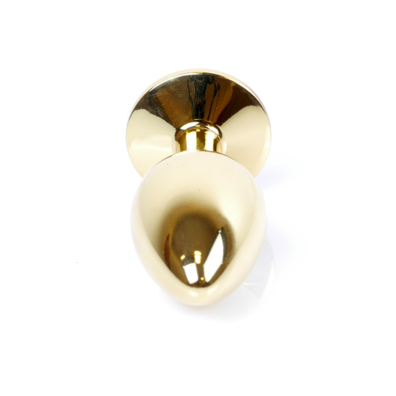 Анальна пробка B - Series HeavyFun Classic Jewellery Gold Plug, діаметр 2,7 см, довжина 7 см, Fuchsia