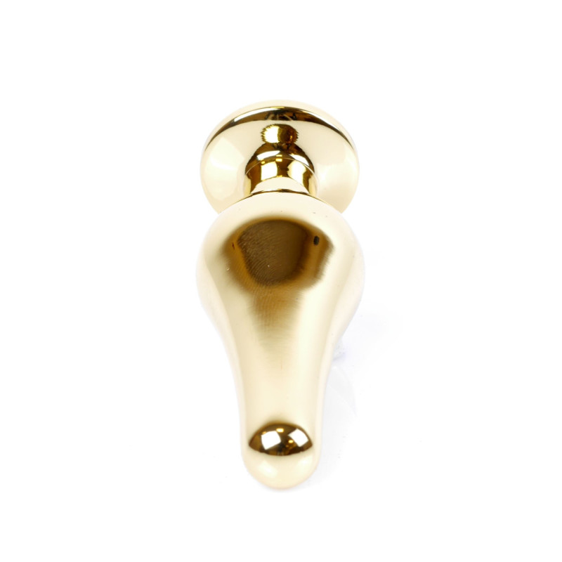 Анальная пробка B - Series HeavyFun Long Jewellery Gold Plug, диаметр 3 см, длина 9,5 см, Dark Blue