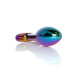 Анальна пробка B - Series HeavyFun Bullet Jewellery Multicolour Plug, діаметр 3,2 см, довжина 10,5 см, Clear