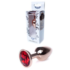 Анальная пробка B – Series HeavyFun Classic Jewellery Red Gold Plug, диаметр 2,7 см, длина 7 см, Red