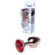 Анальная пробка B – Series HeavyFun Classic Jewellery Red Gold Plug, диаметр 2,7 см, длина 7 см, Red