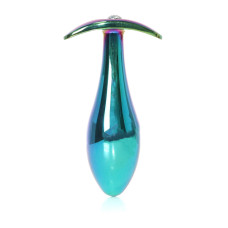 Анальна пробка B - Series HeavyFun Bullet Jewellery Multicolour Plug, діаметр 3,2 см, довжина 10,5 см, Clear