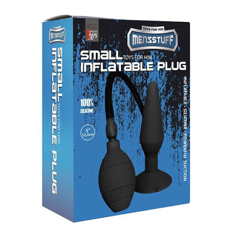 Розширювальний анальний плаг Dreamtoys Menzstuff Small Inflatable Plug Чорний