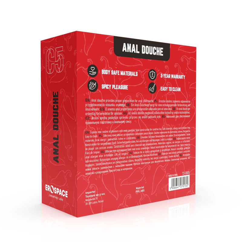 Анальний душ Erospace Wild Play Anal Douche C5